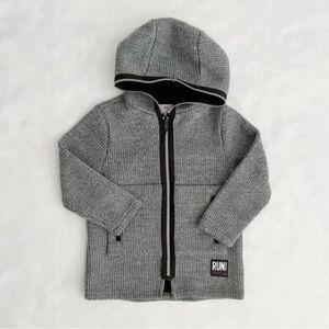 Zara Kids Gray Zip-Up Hoodie